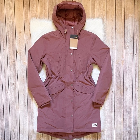 The North Face Women’s Snow Down Waterproof Parka In Wild Ginger - Picture 2 of 10